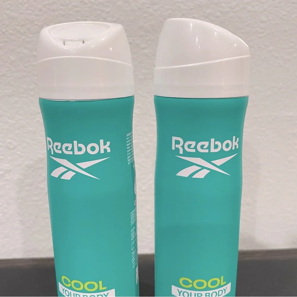 NEW Reebok Cool Your Body Deodorant Body Spray 5.1 oz Set of 2 Fresh Sport Scent